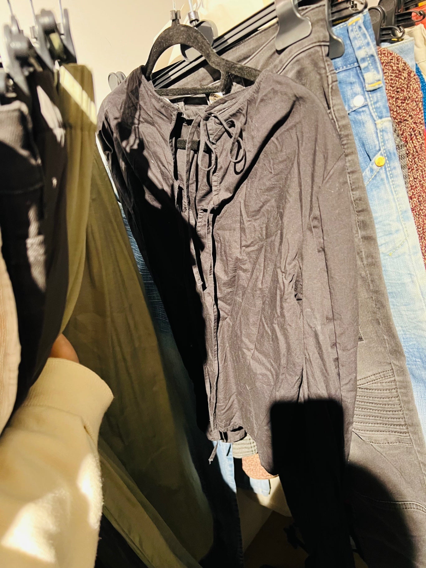 H&M Bluse Schwarz Gr.: S