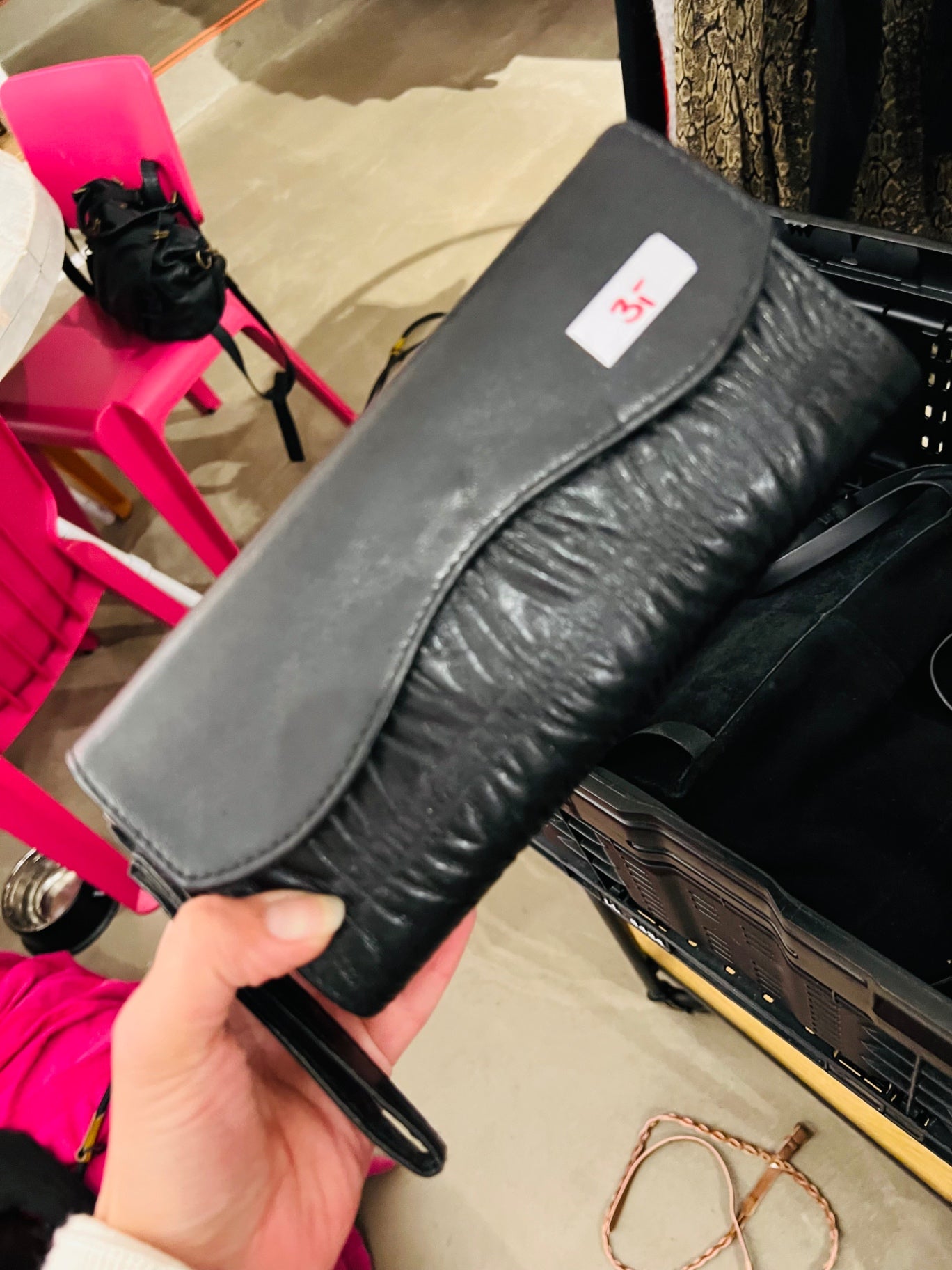 Vintage Clutch Schwarz