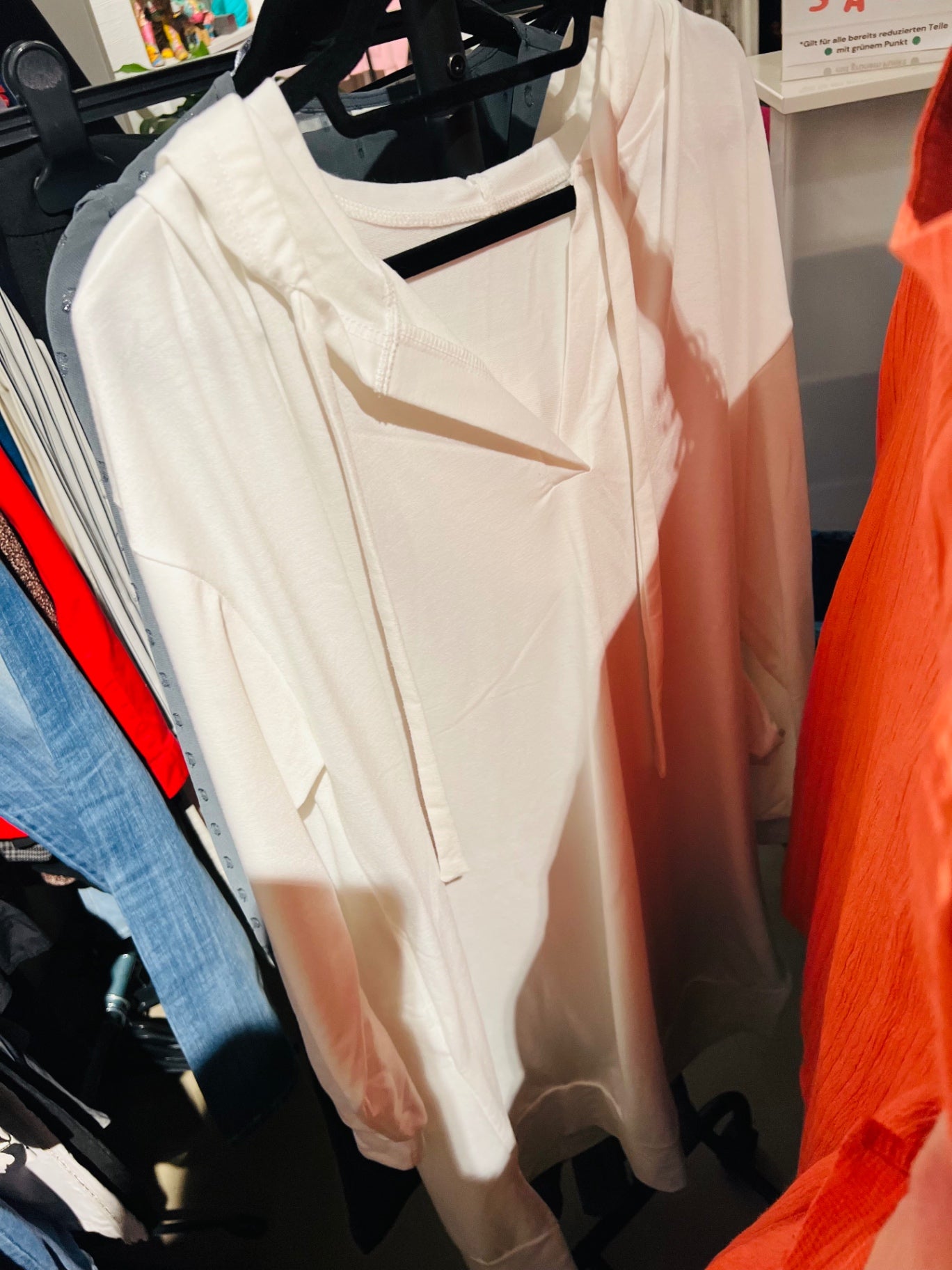 Hoodie Weiß Gr.: L