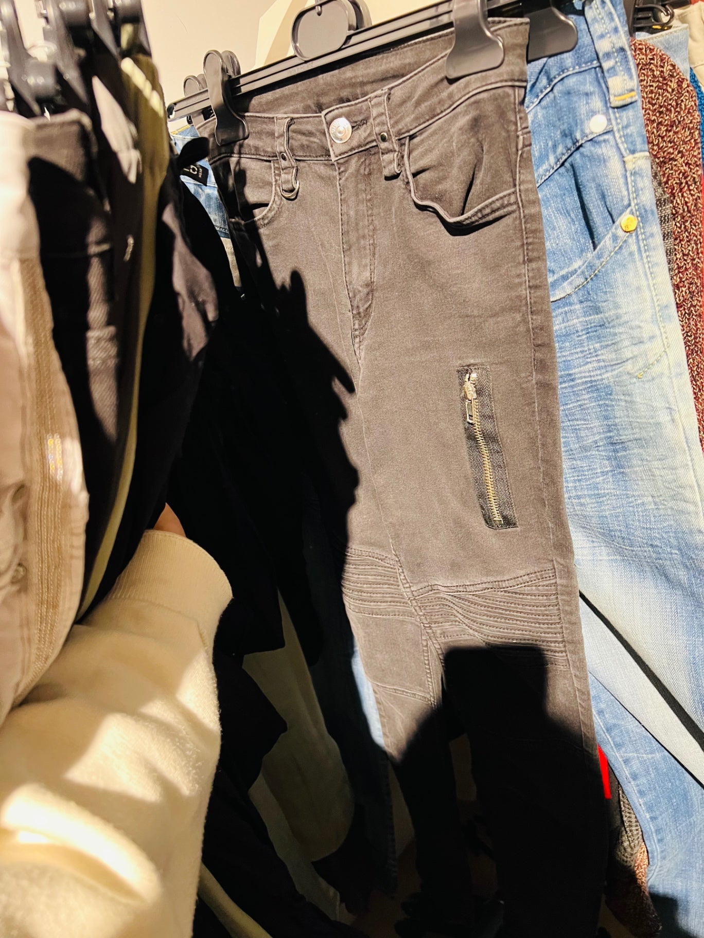 H&M Jeans Grau Gr.: S