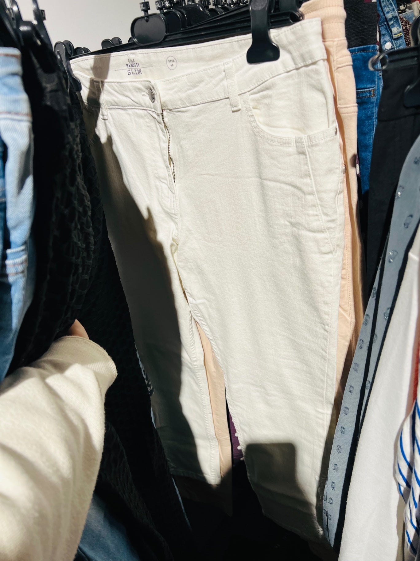 Gina Benotti Hose Beige/Creme Gr.: 48