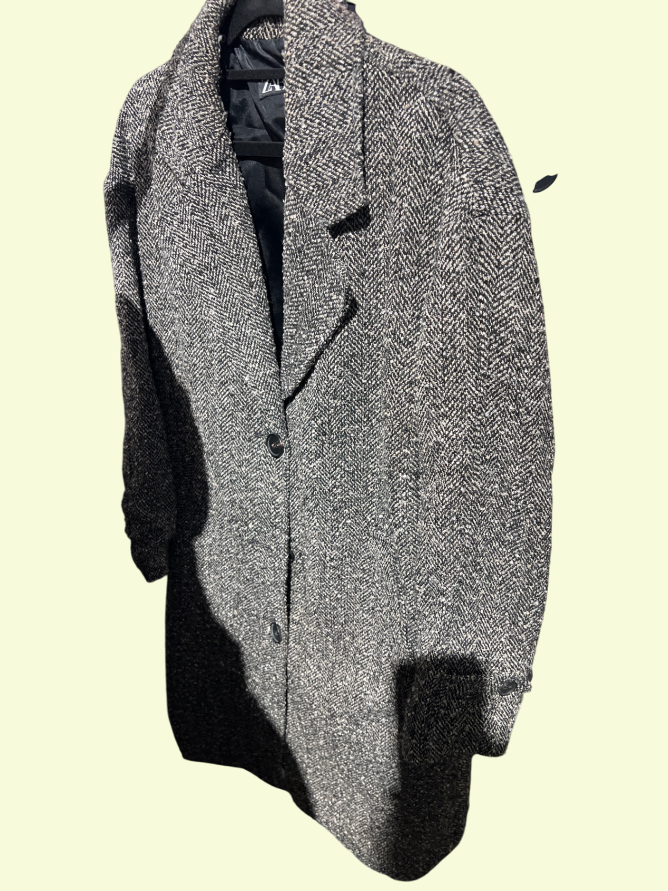 Zara Mantel Grau Braun Gr.: XS