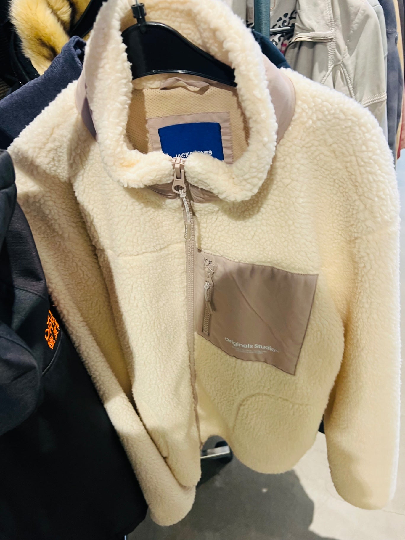 Jack & Jones Teddyjacke Beige Gr.: XL