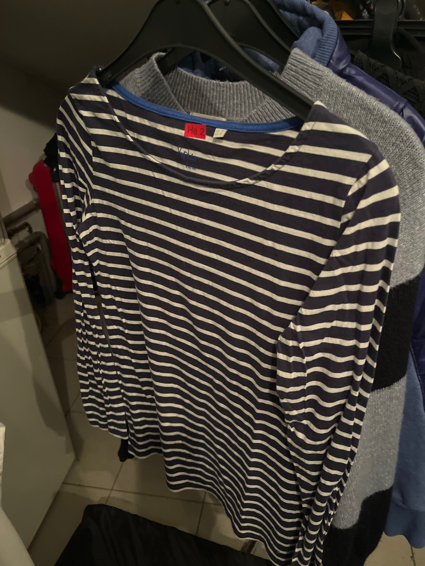 Boden Shirt Blau und Weiß gestreift Gr.: 38