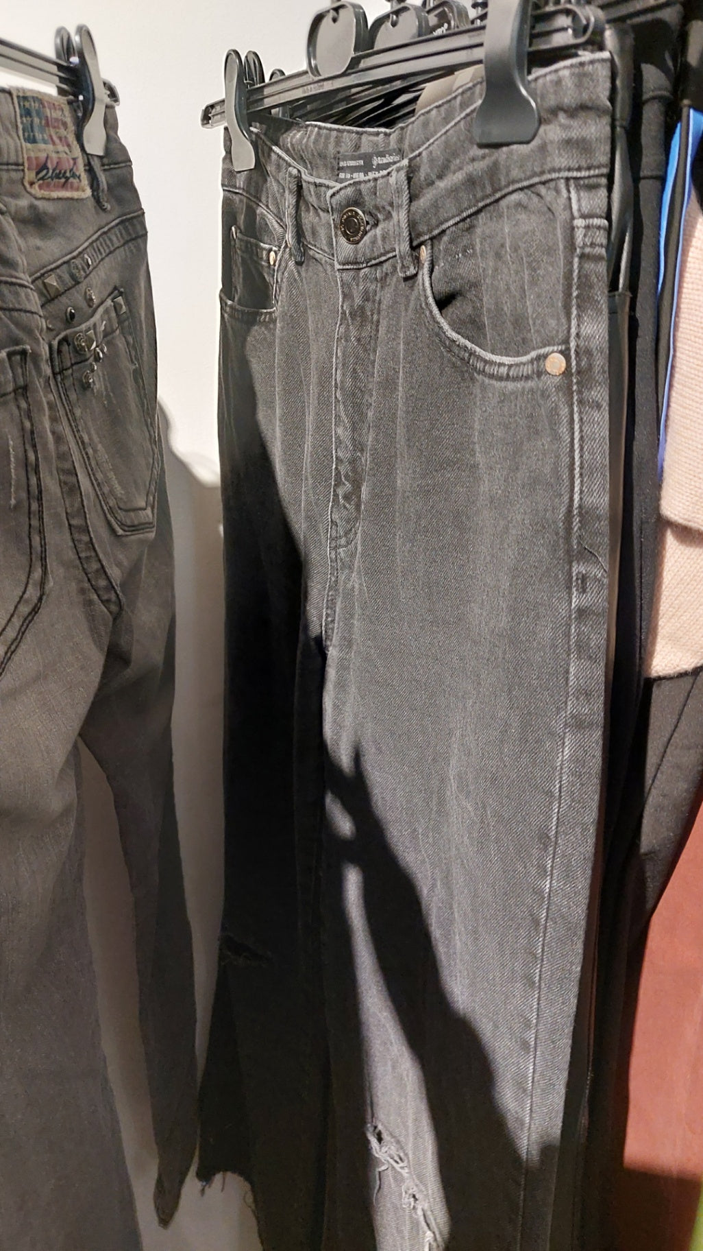 Stradivarius Jeans Grau Gr.: M