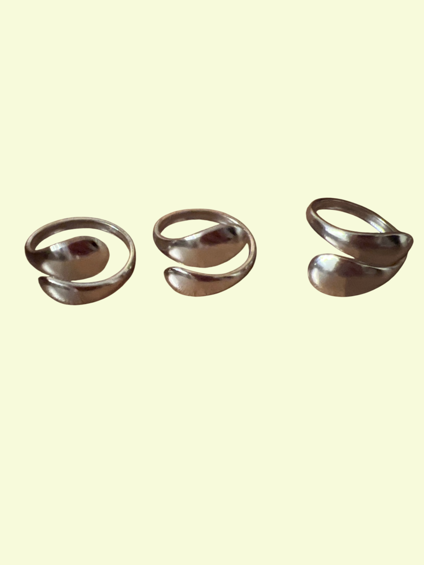 Ring Tropfen Silber