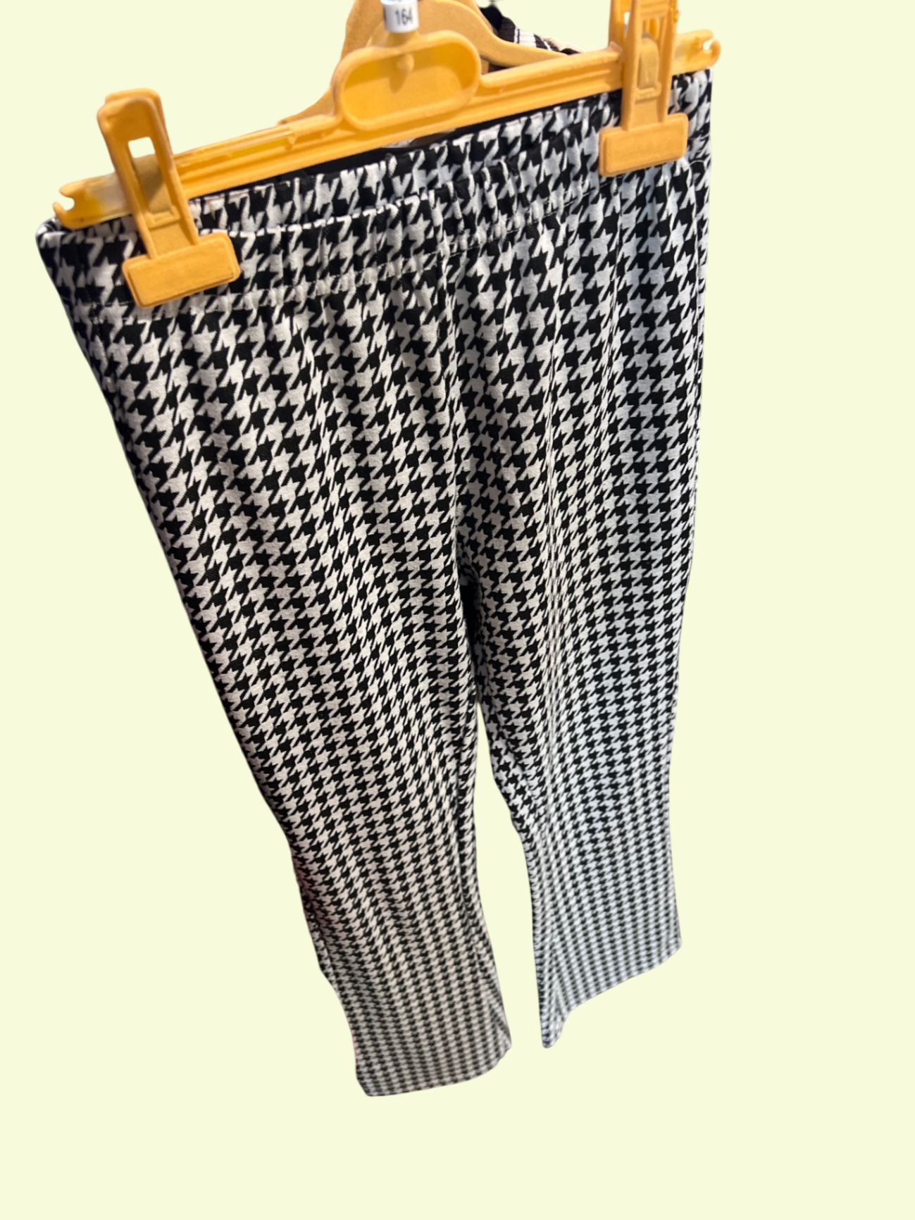 Leggings Schwarz Weiß Gr.: 164