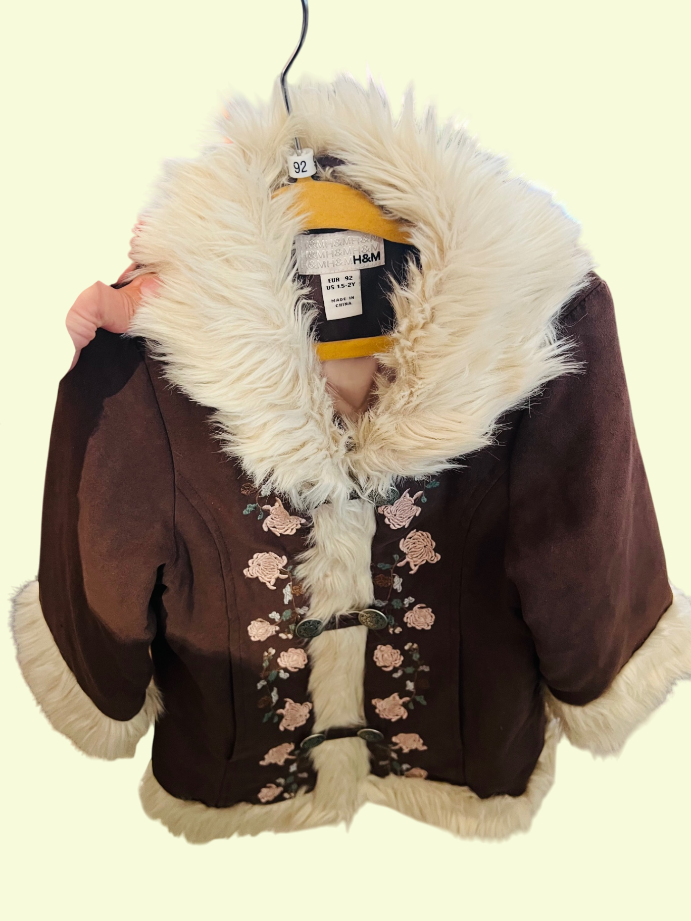 H&M Jacke Braun und Elfenbein Gr.: 92