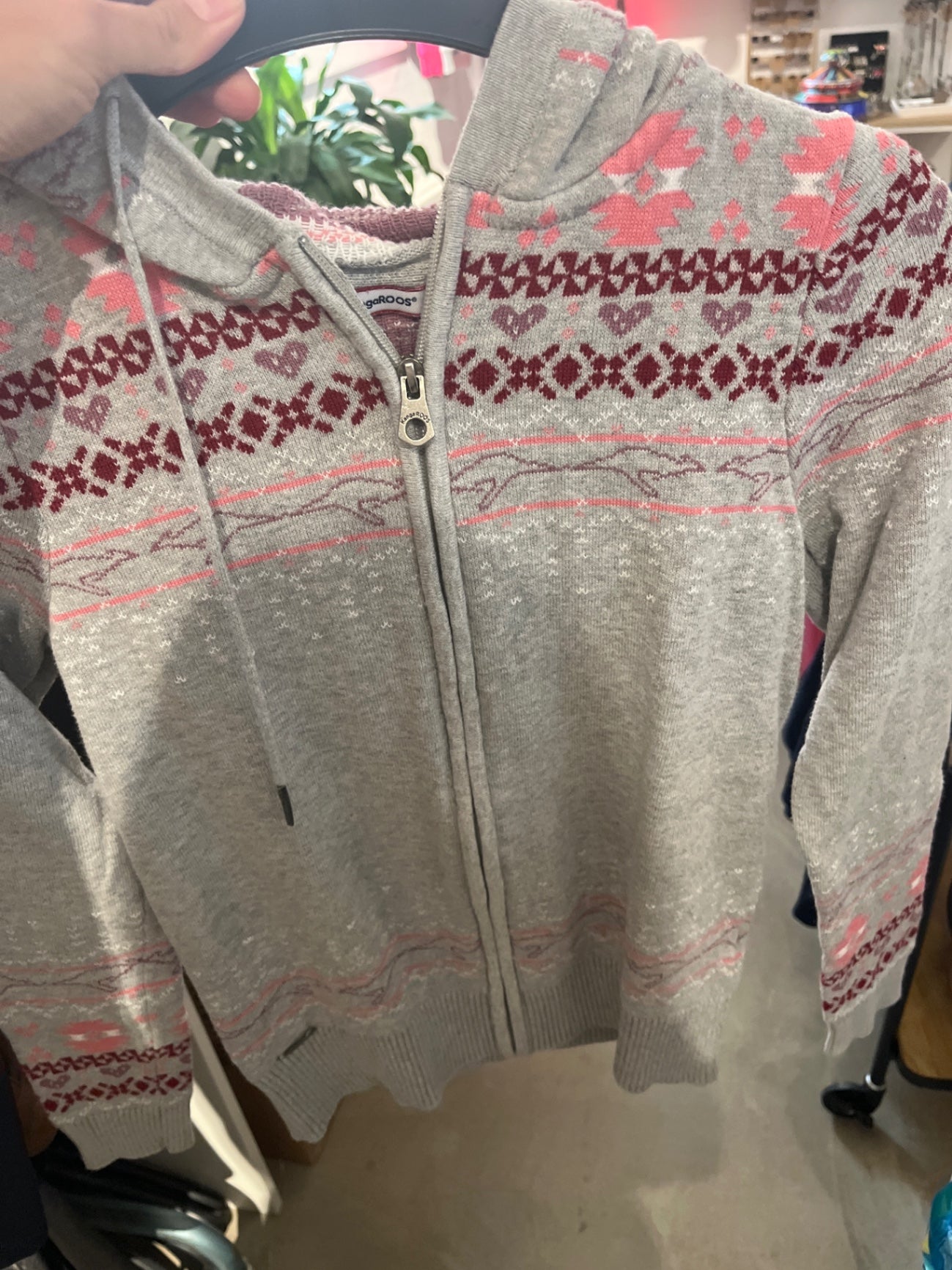 KangaROOS Jacke Grau pink Gr.: XS