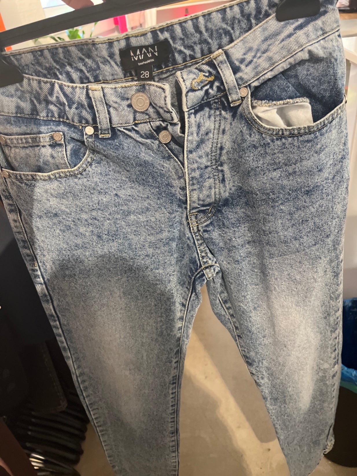 Bohoo Man Jeans Hellblau Gr.: 28