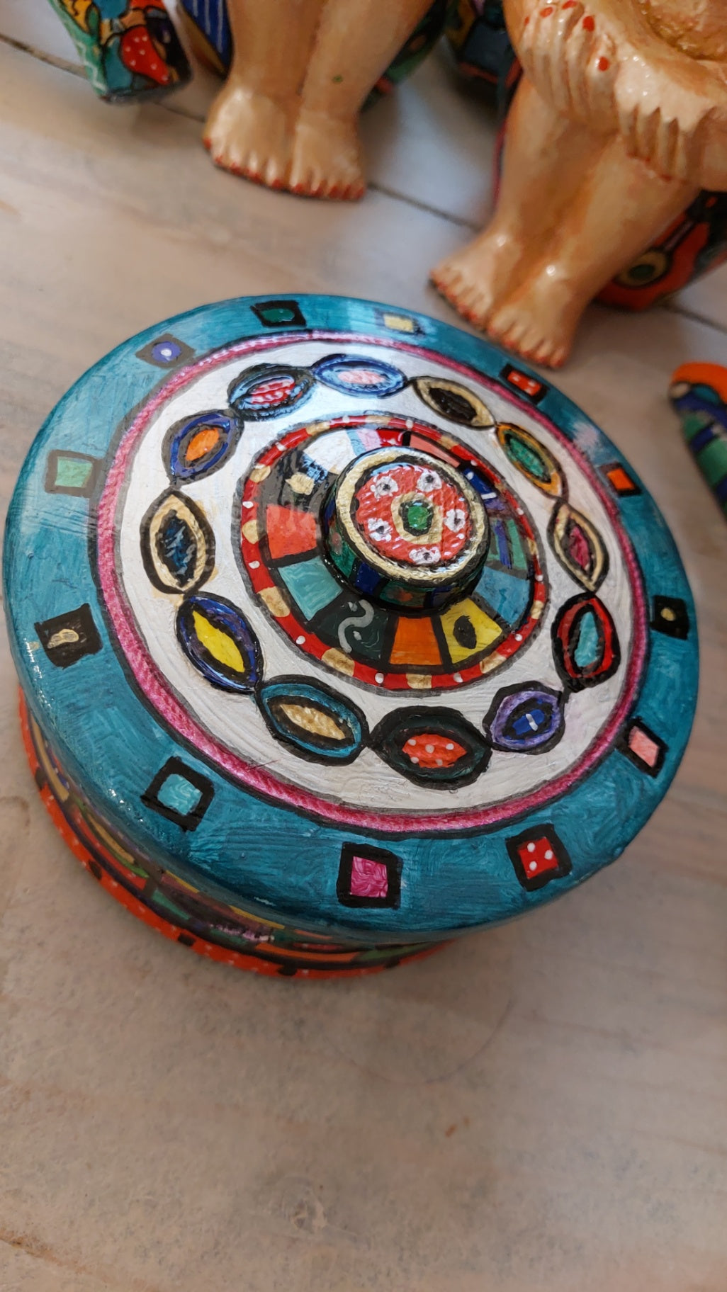 Pop-UP Upcycling Dose mit Deckel Bunt