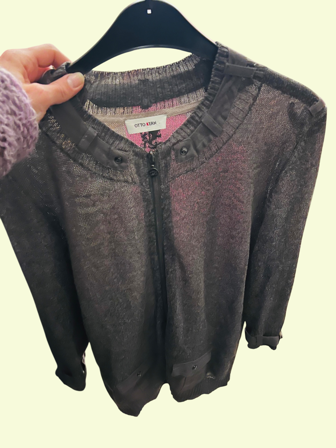 OTTO KERN Strickjacke Grau Gr.: 46