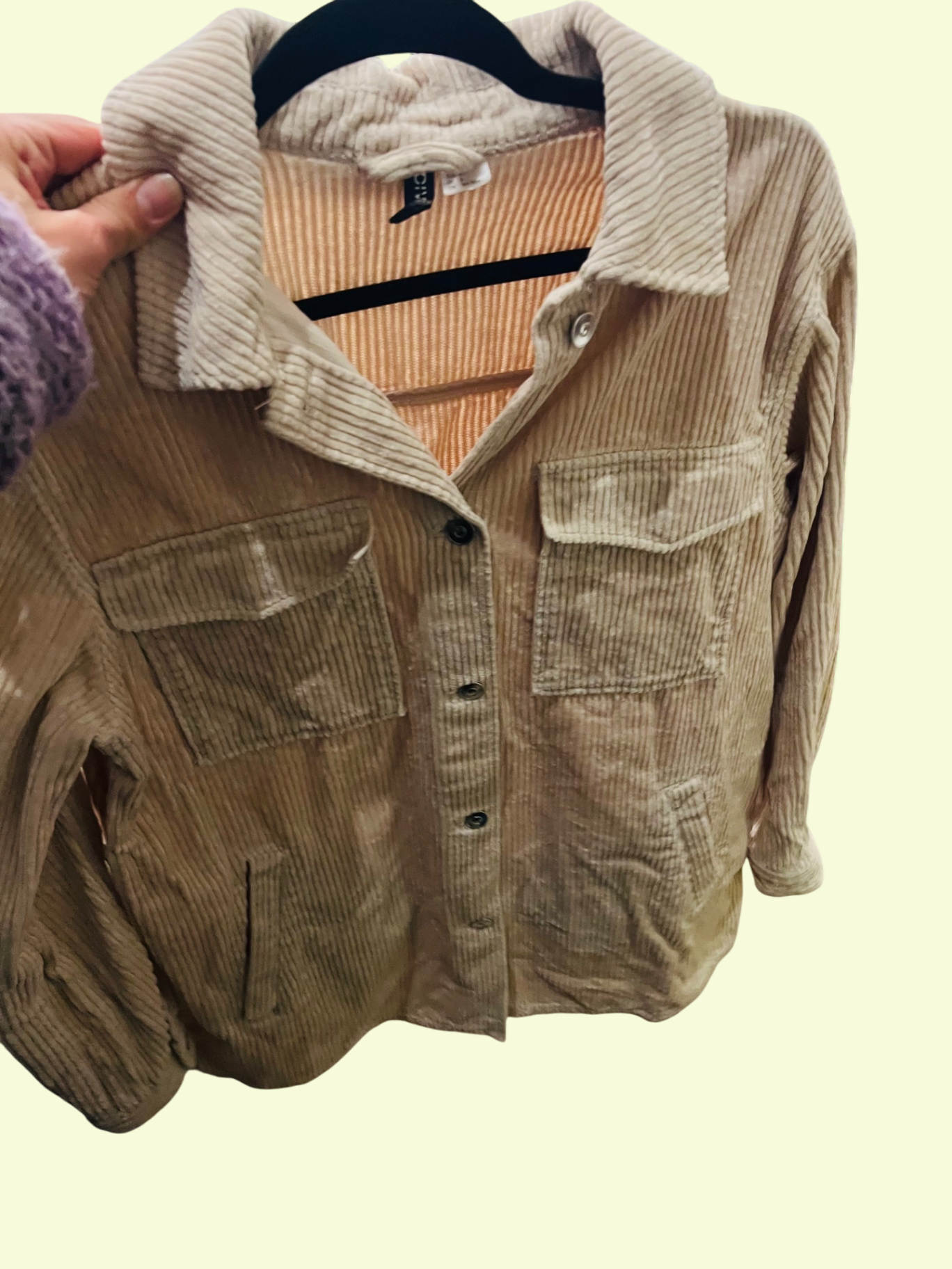 H&M CordJacke Beige Gr.: S