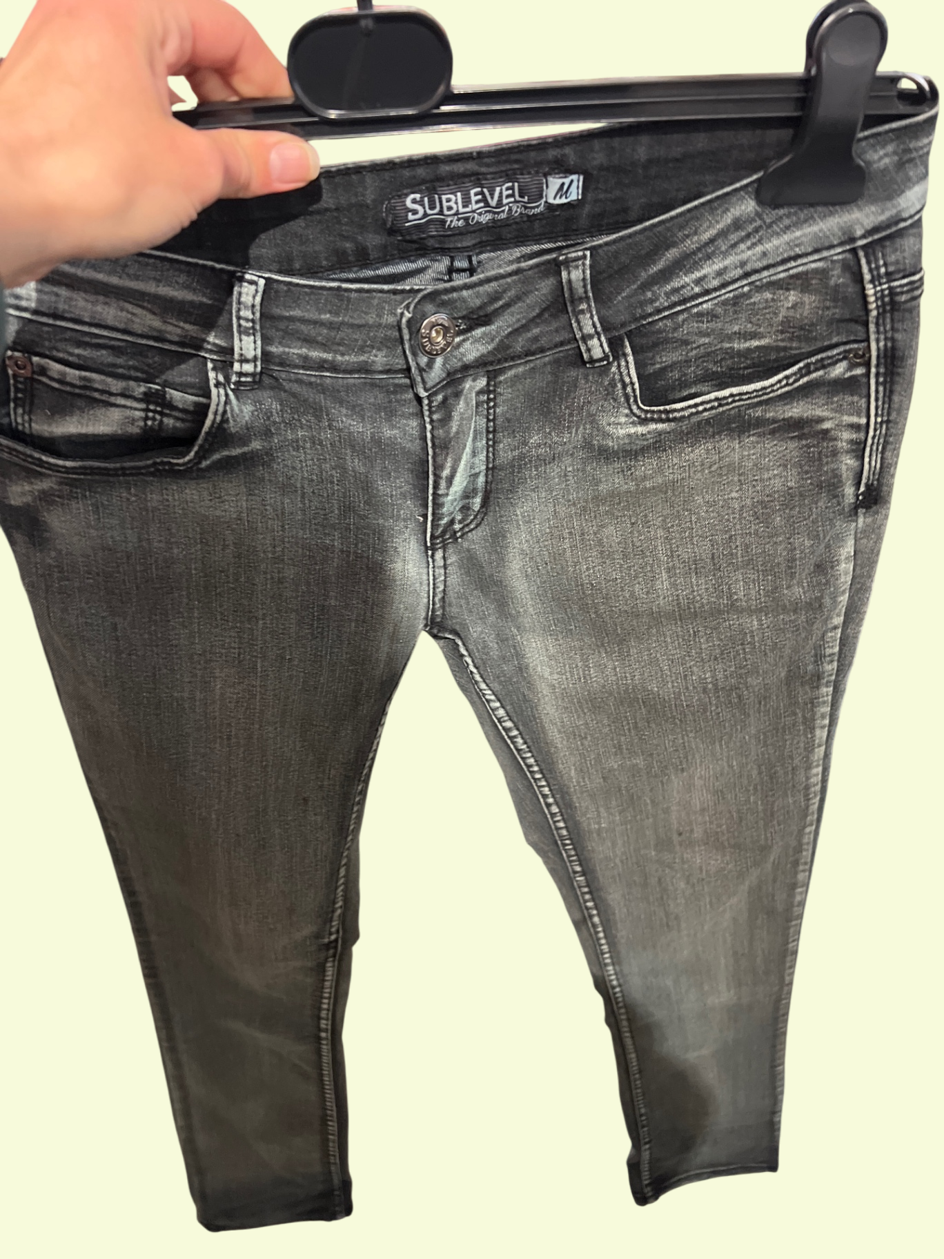 SUBLEVEL Jeans Grau Gr.: M