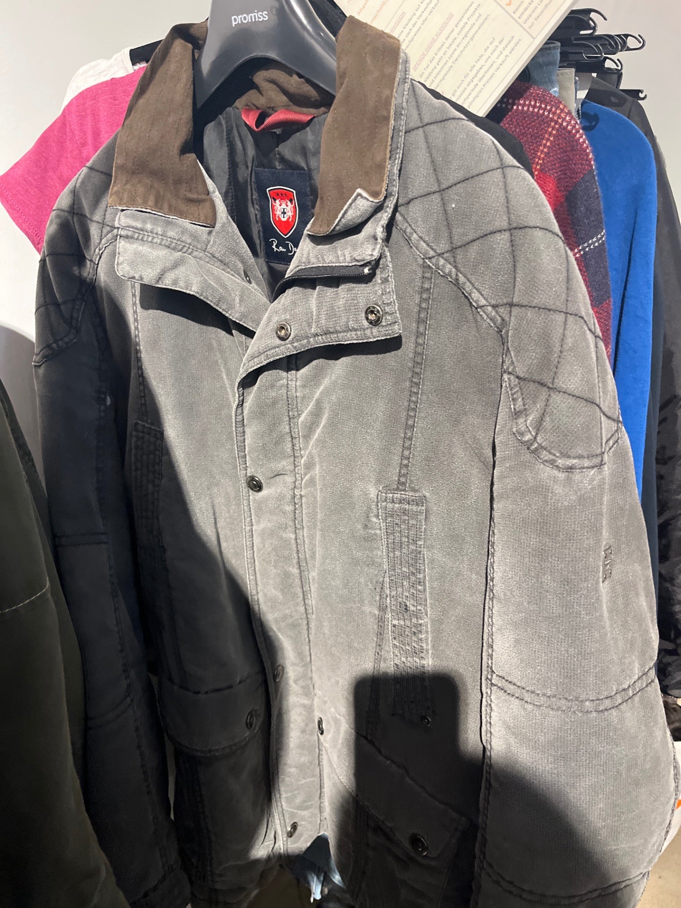 Ron Davis Jacke Grau Gr.: 50 B-Ware