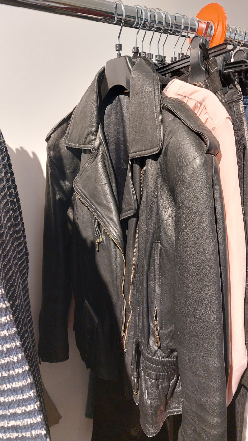 True Vintage Lederjacke Schwarz Gr.: S