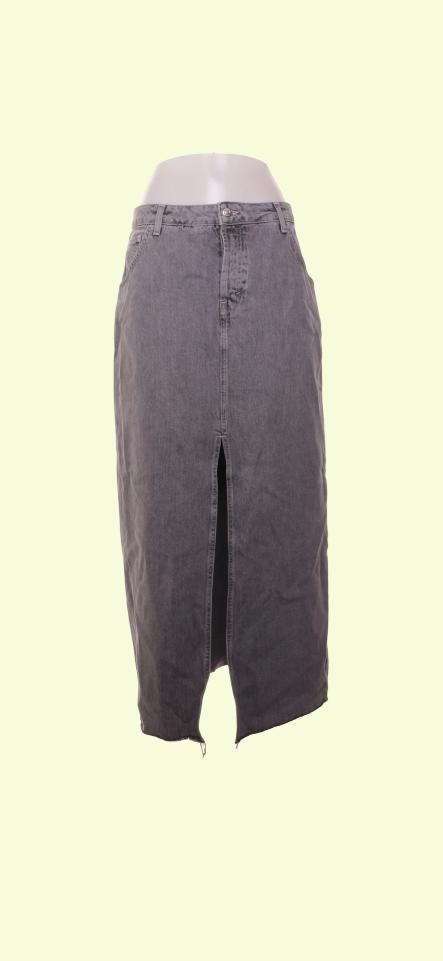 TOPSHOP Jeans Rock Grau Gr.: L