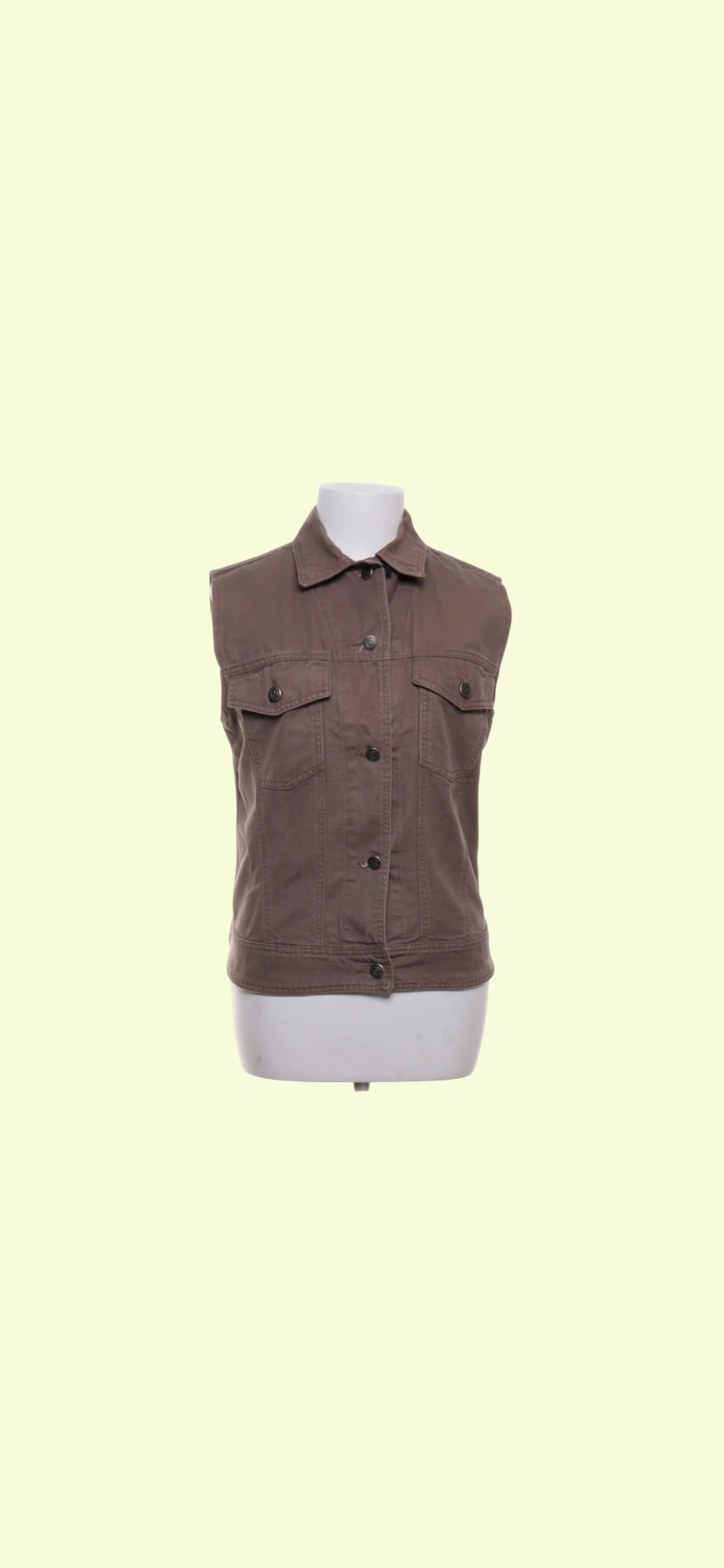 VERO MODA Jeans Weste Braun Gr.: M