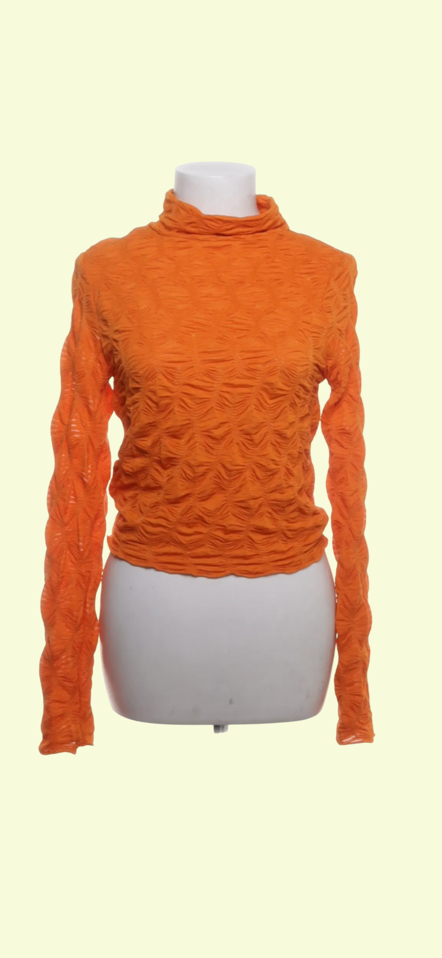 TOPSHOP Langarmshirt Orange Gr.: S/M