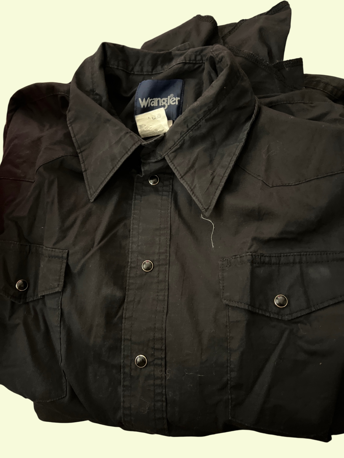 Wrangler Hemd Schwarz Gr.: L