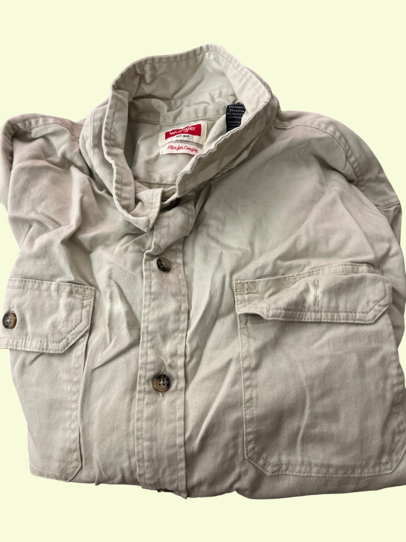 Wrangler Hemd Beige Gr.: XXL