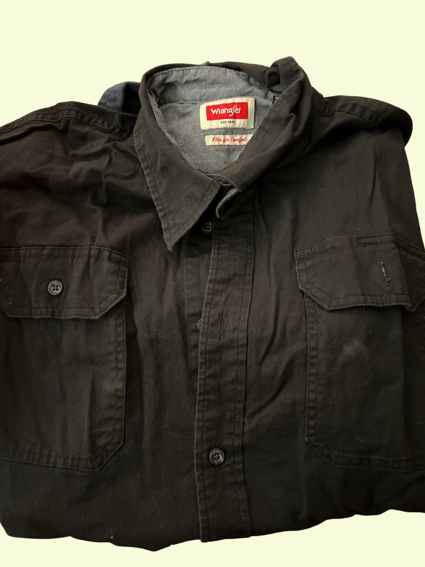 Wrangler Hemd Schwarz Gr.: L
