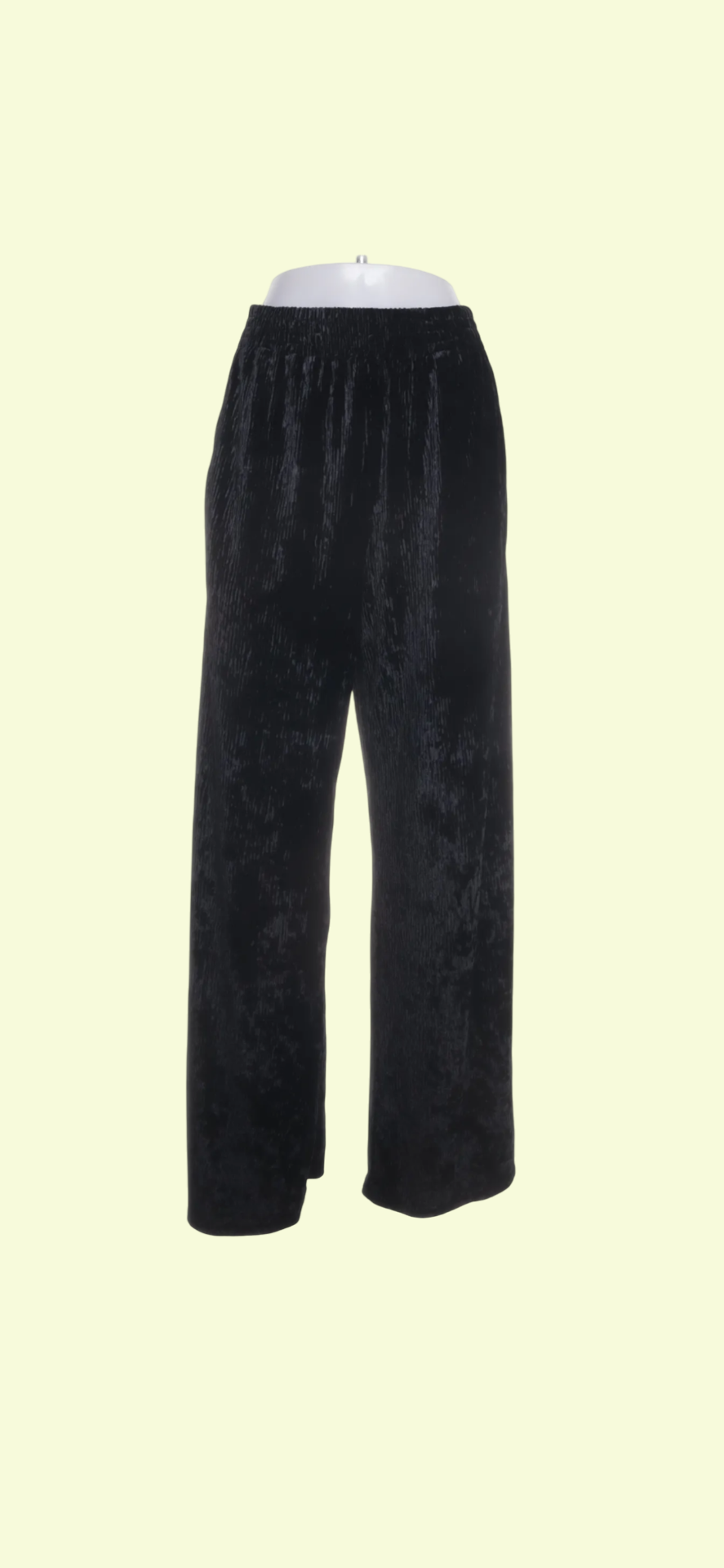 Topshop Hose Samt Schwarz Gr.: M