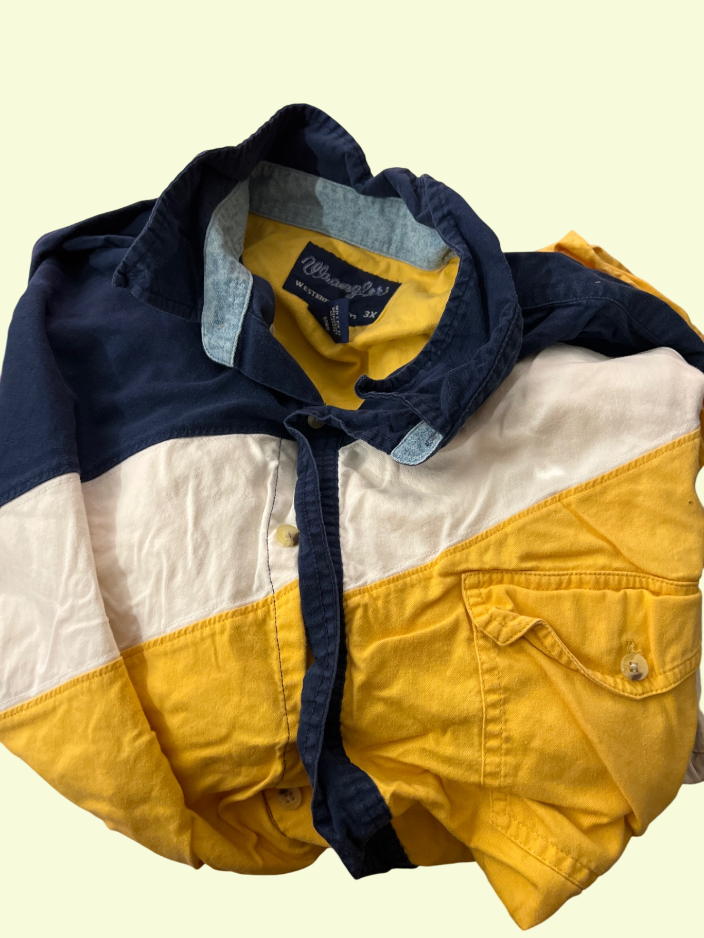 Wrangler VINTAGE Hemd Gelb Gr.: XXXL