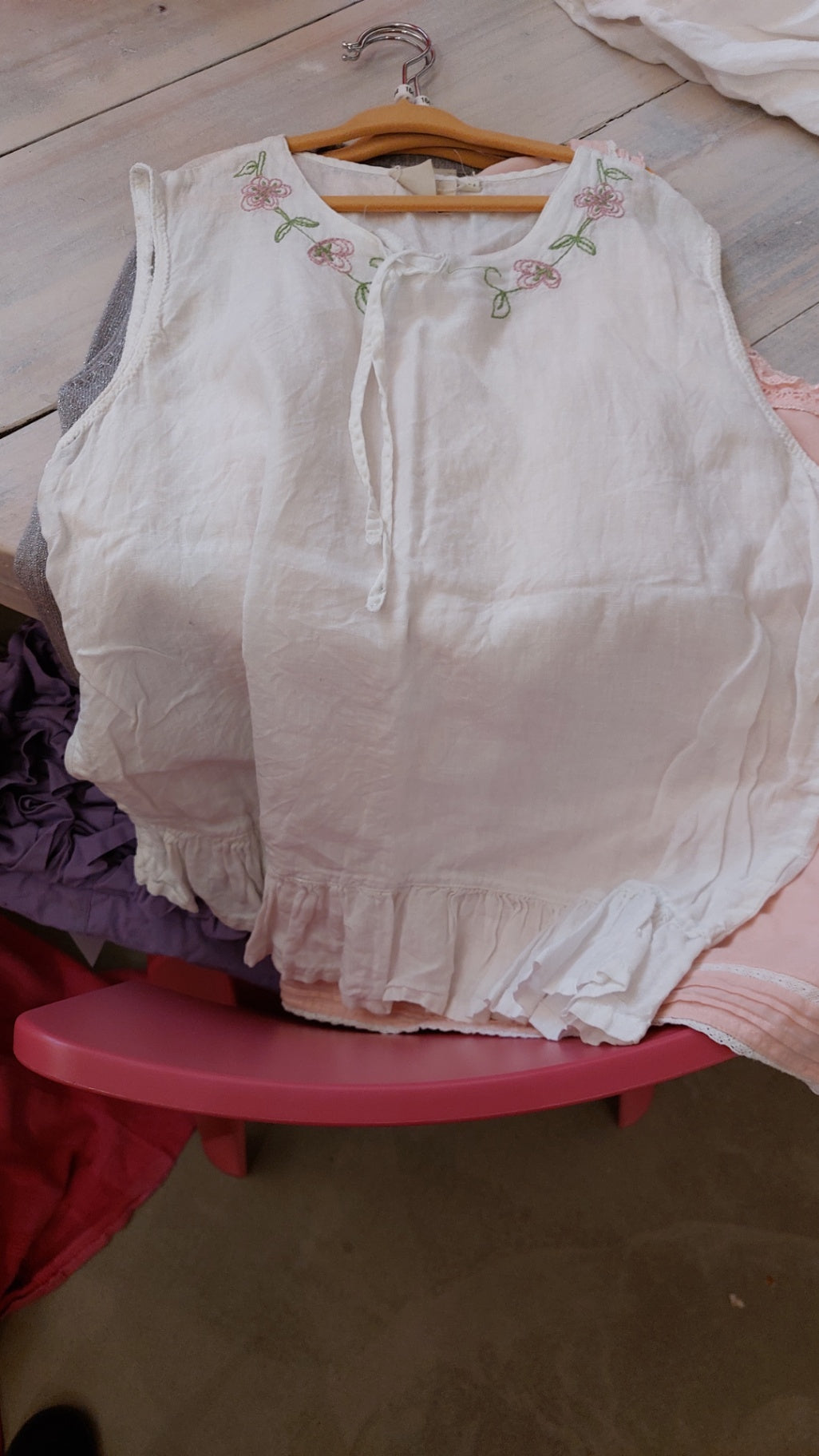 Maas Ärmellose Bluse Elfenbein Gr.: 164