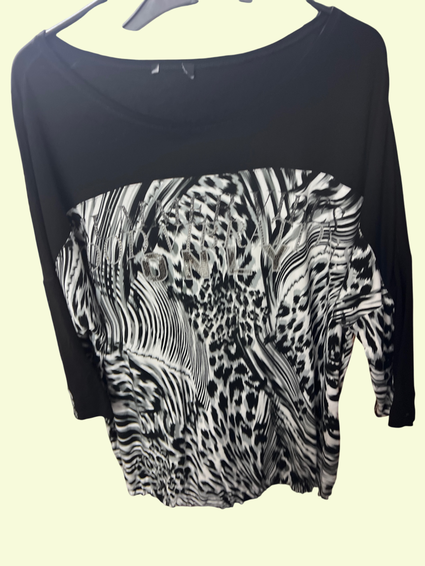 Shirt Schwarz und Weiß Gr.: XXL