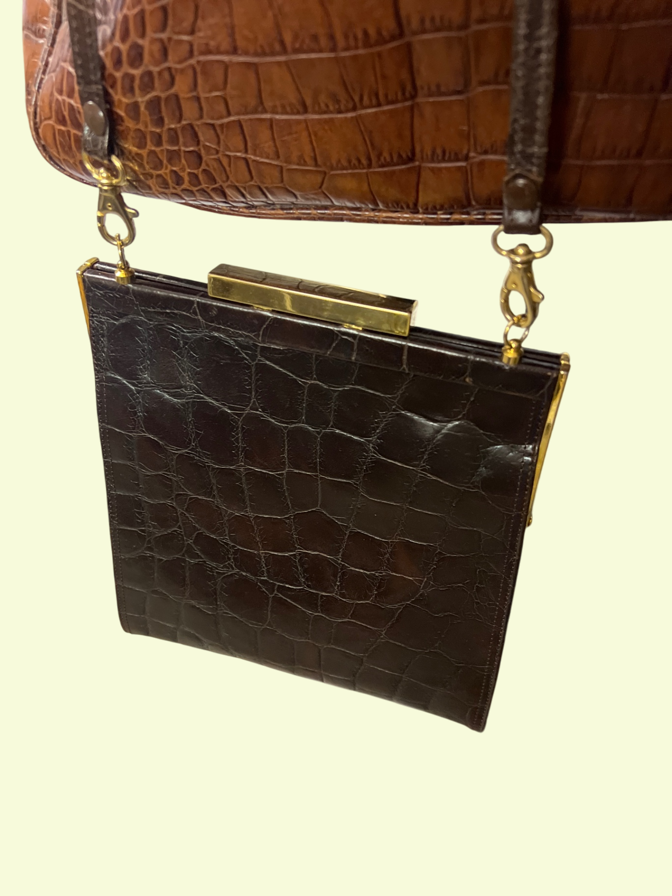 TRUE VINTAGE! Tasche Dunkelbraun