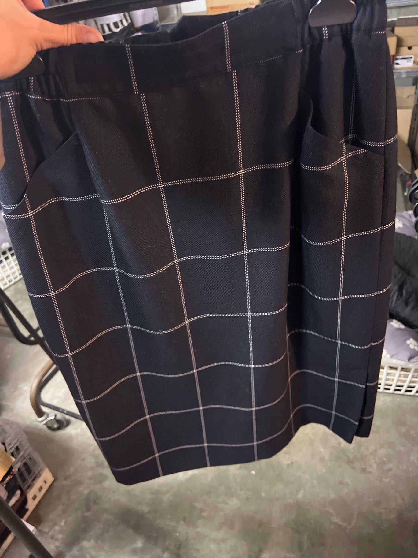 TRUE VINTAGE! Rock Blau Linien Gr.: