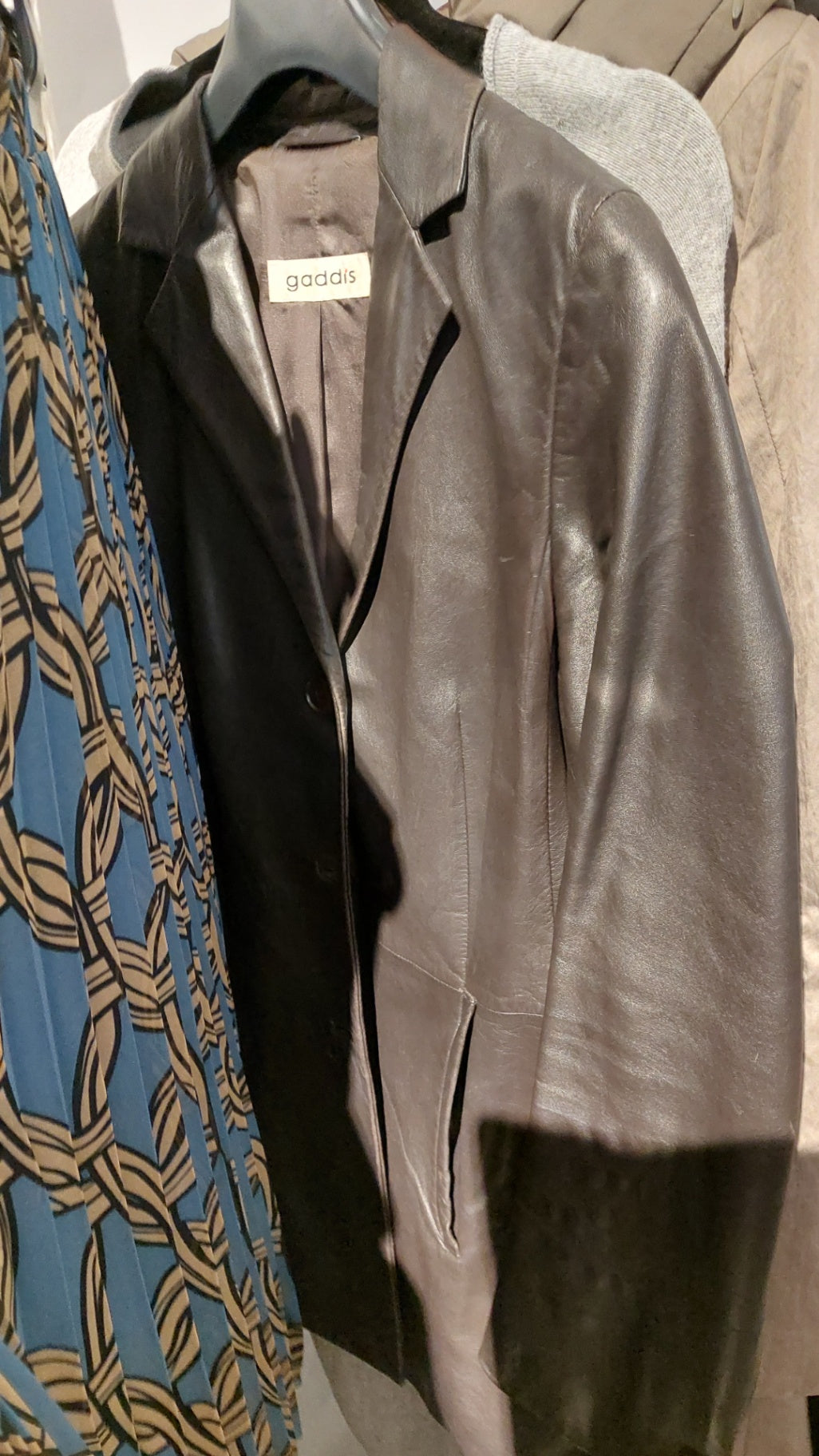 gaddis Lederjacke Braun Gr.: S