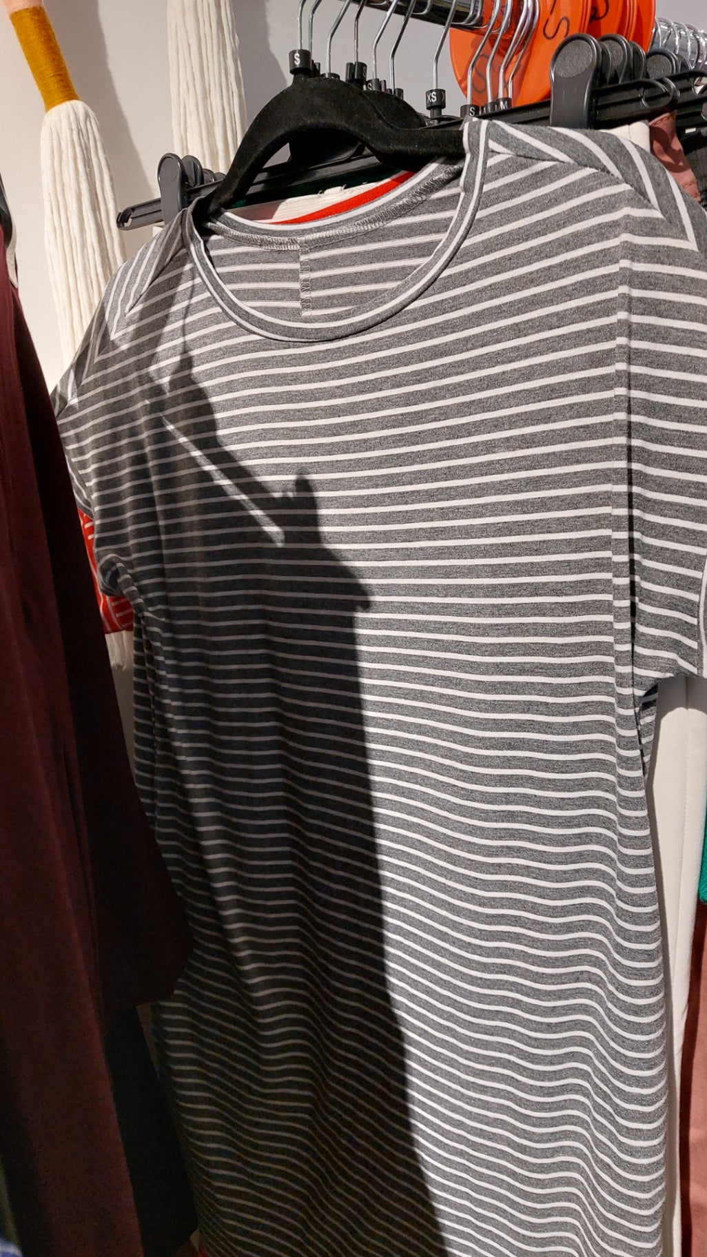 Shein Kleid Grau und Weiß Gr.: S