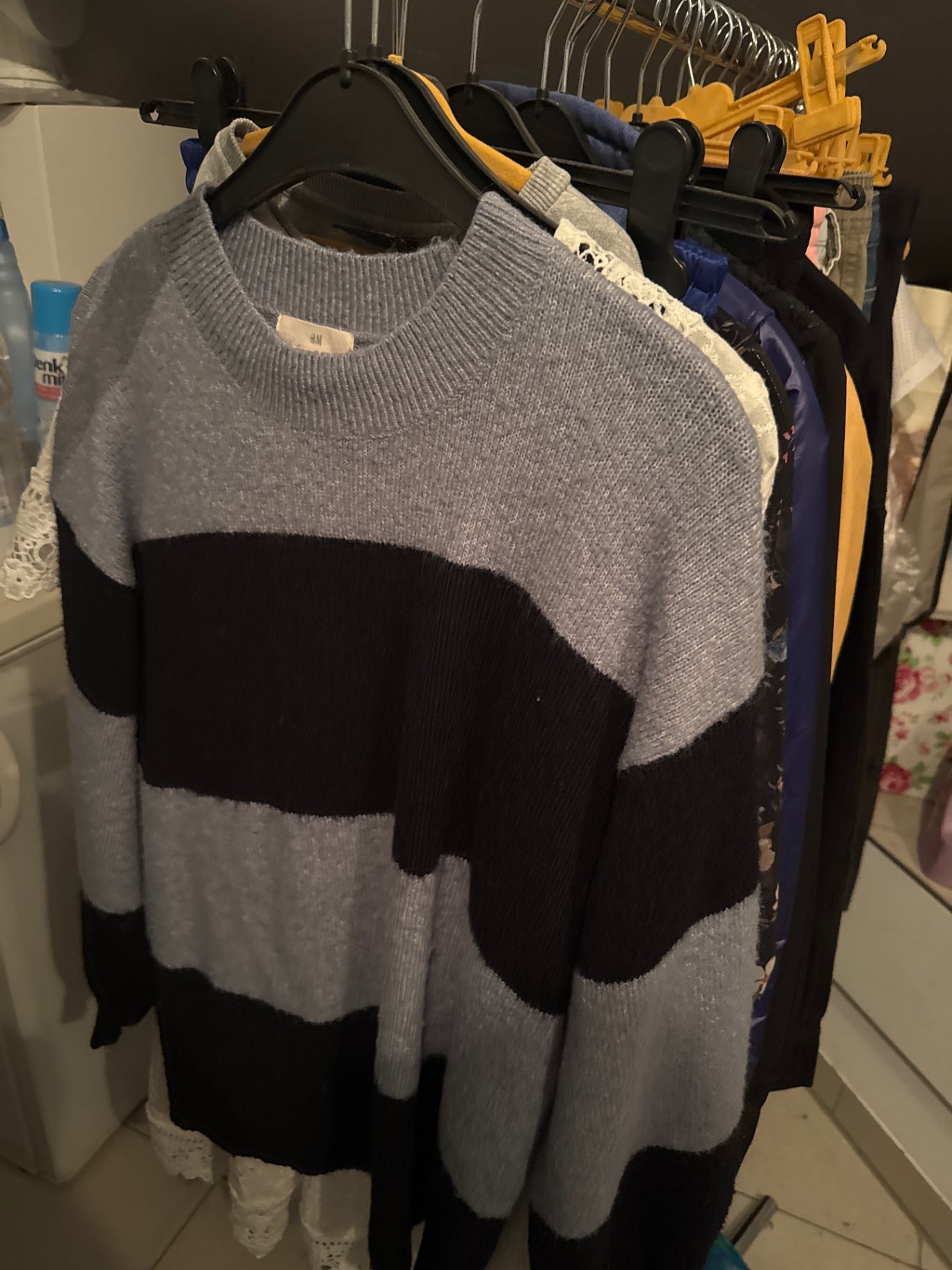 H&M Pullover Blau gestreift Gr.: S