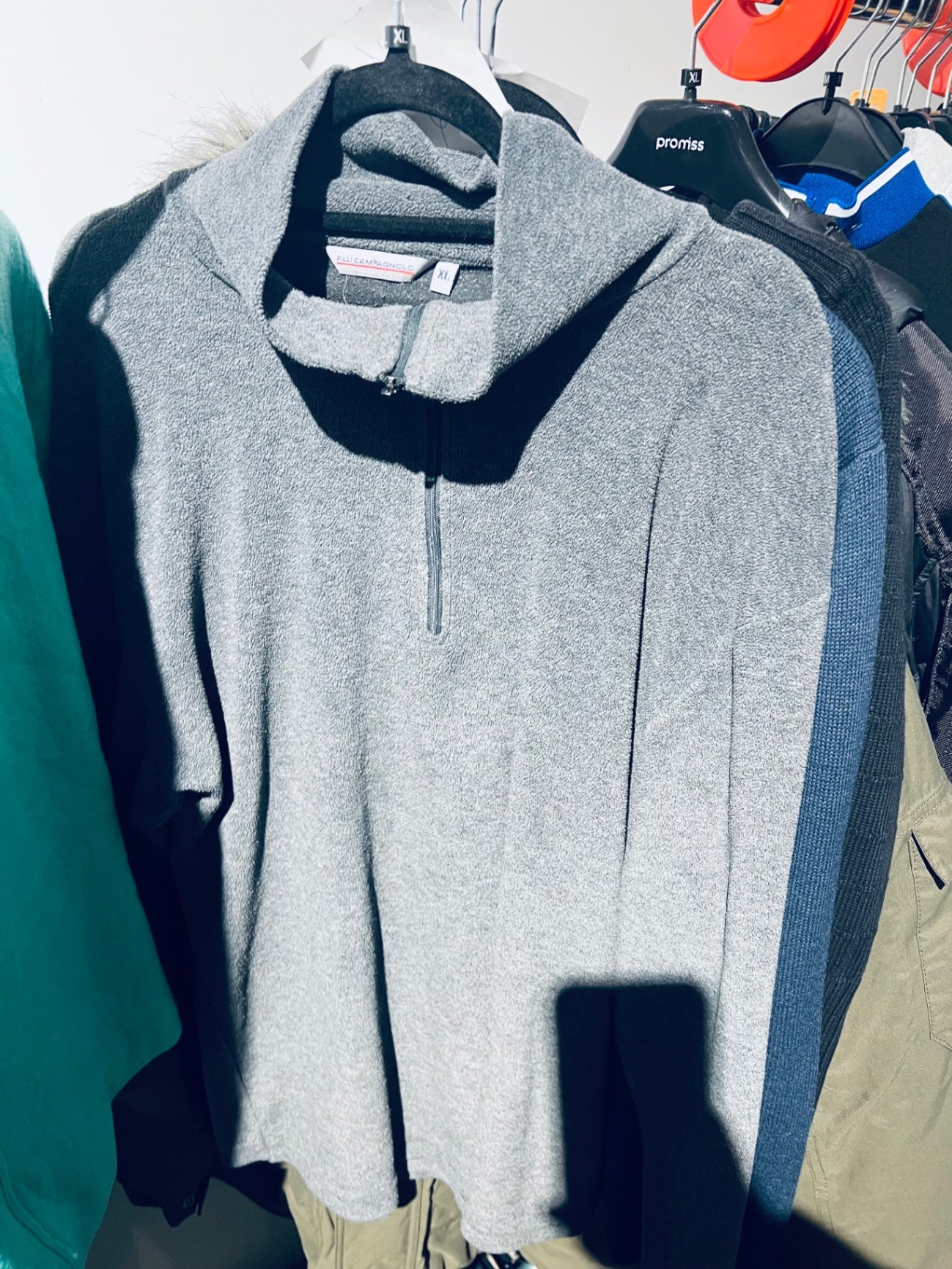 CAMPAGNOLO Fleece Pullover Grau Gr.: XL
