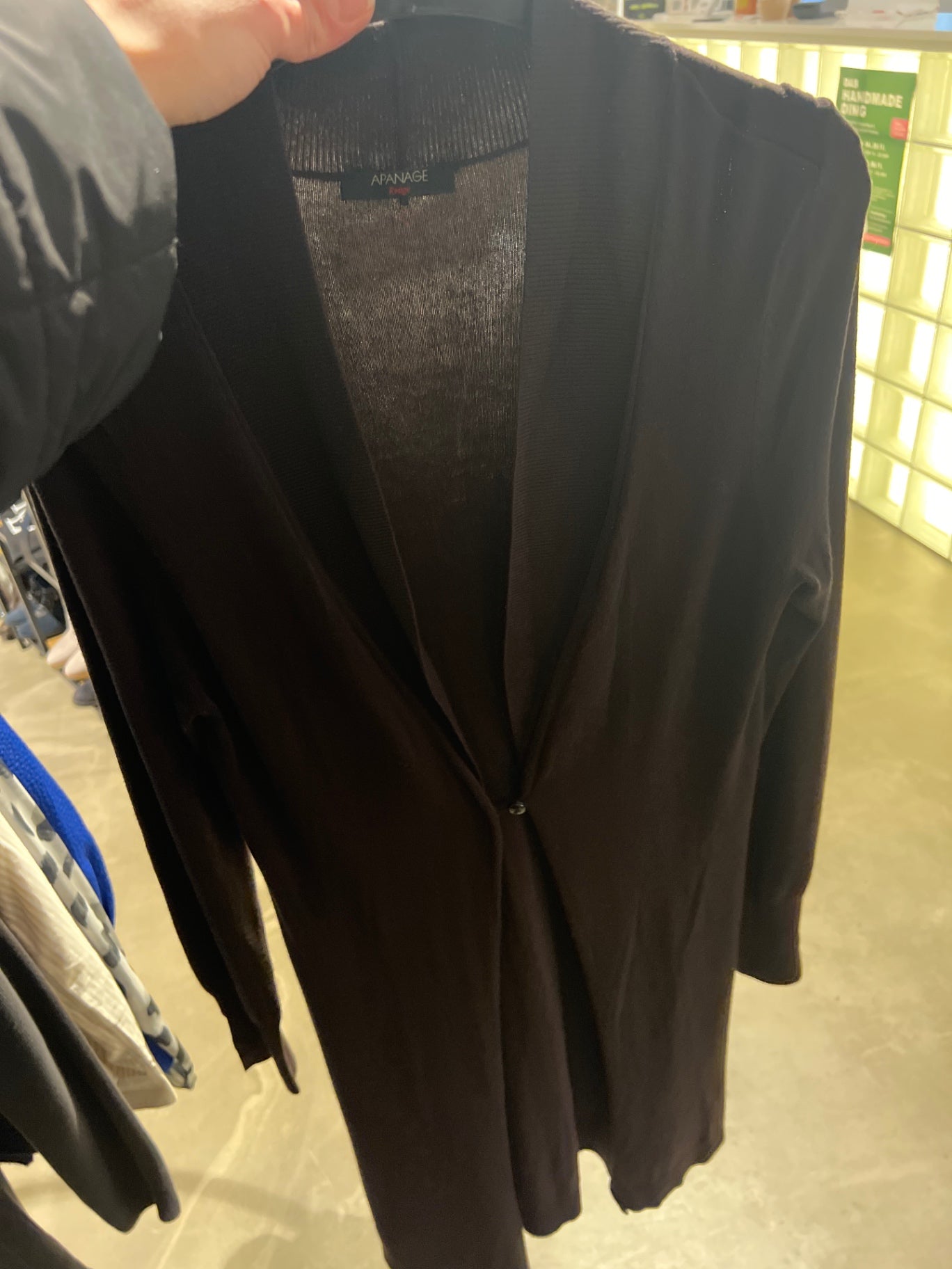 APANAGE Long Cardigan Dunkelbraun Gr.: S