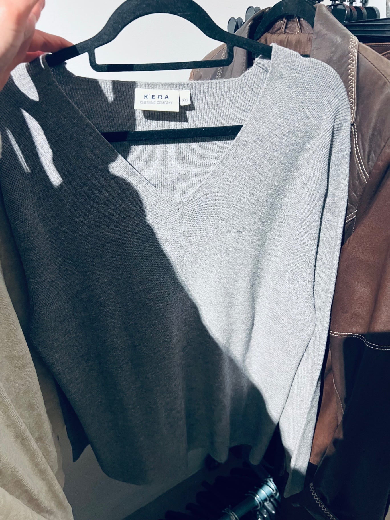 KERA Pullover Grau Gr.: XL