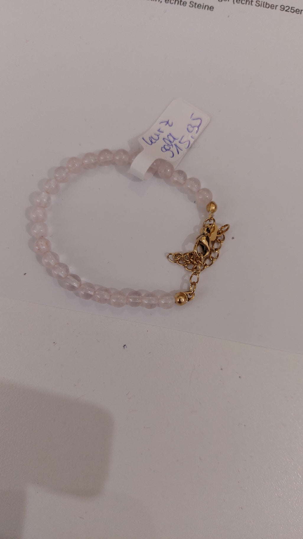 Spring Blossom Rosenquarz Armband