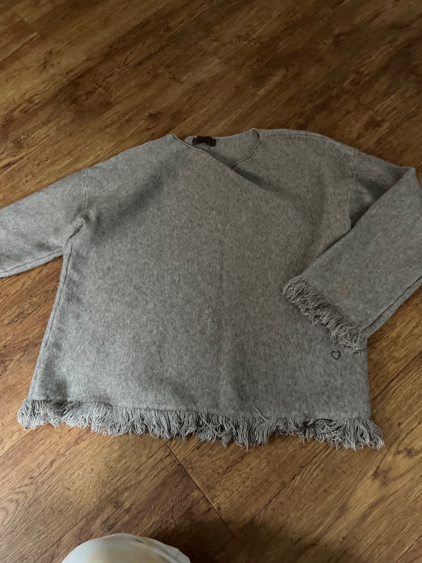 Viscose Alfa Pullover Grau Gr.: M