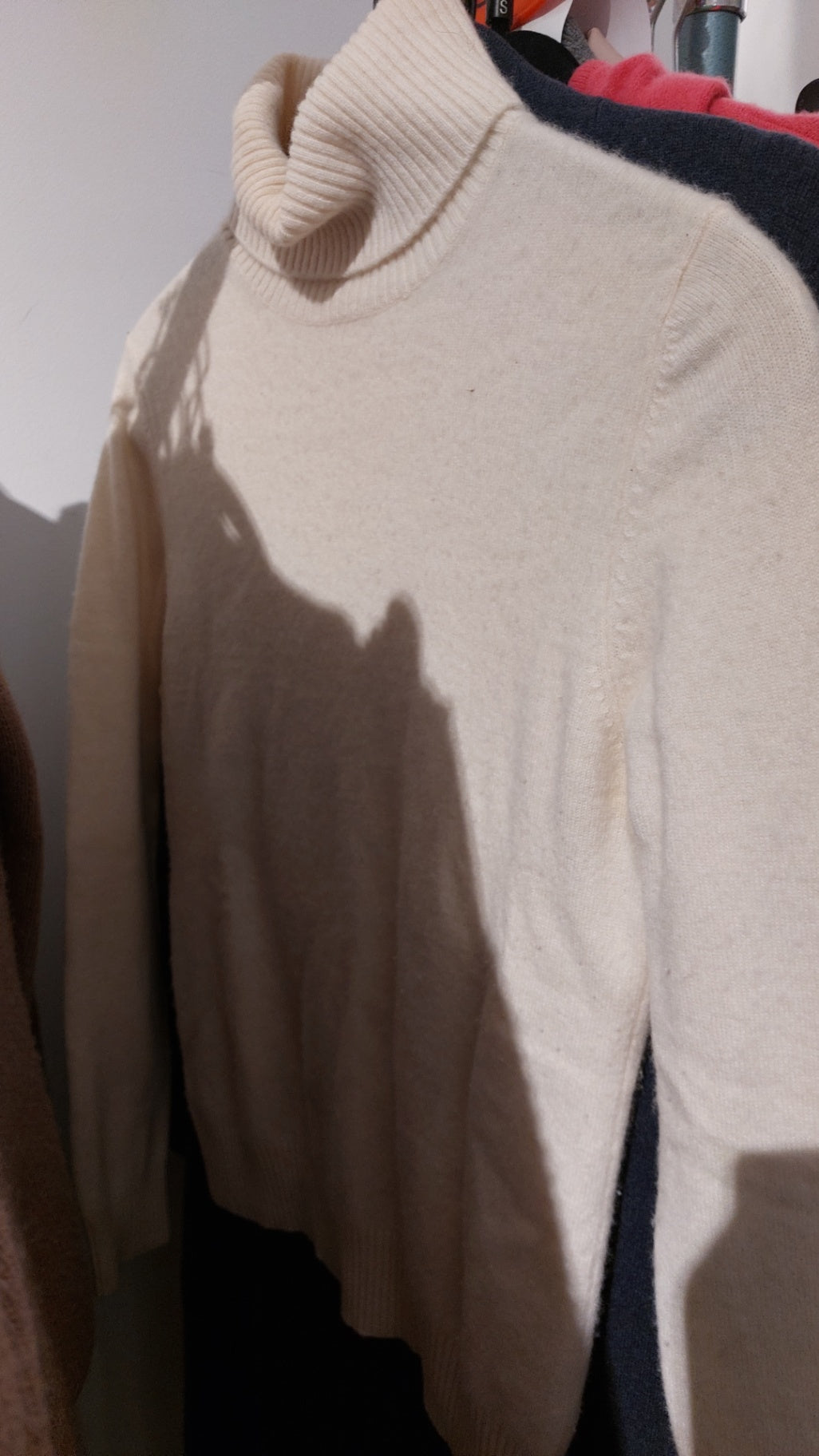 benetton Pullover Creme B-Ware Cashmere Gr.: S