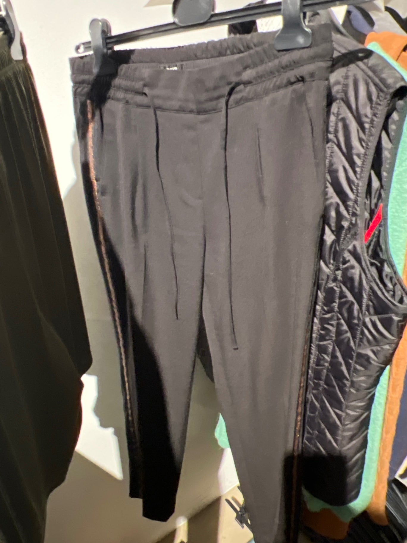 Opus Stoffhose Schwarz Braun Glitzer Gr.: M