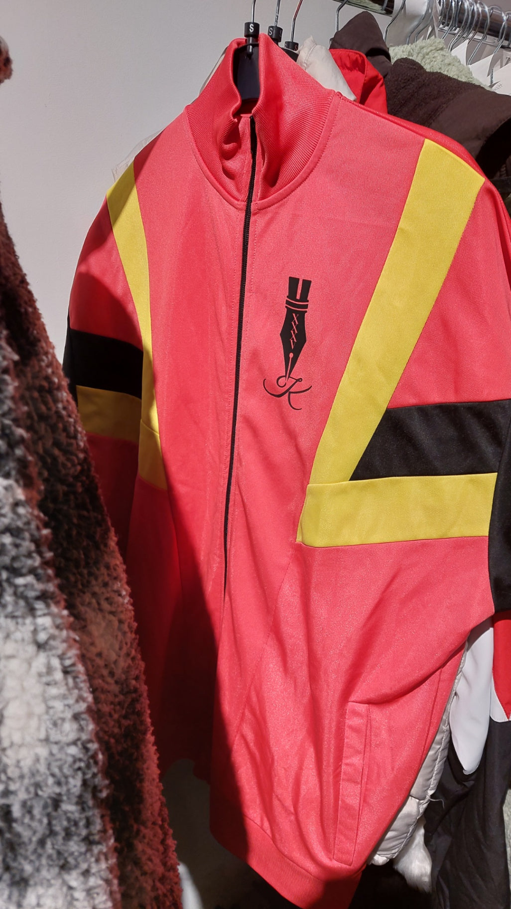 Collusion Trainingsjacke Pink/Gelb/Schw. Gr.: S