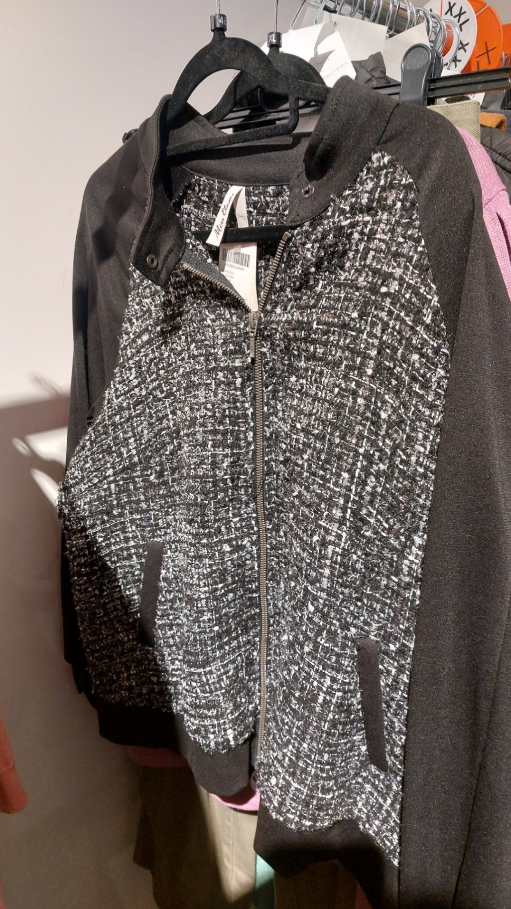 Miss Etam Jacke Schwarz, Weiß Gr.: 46