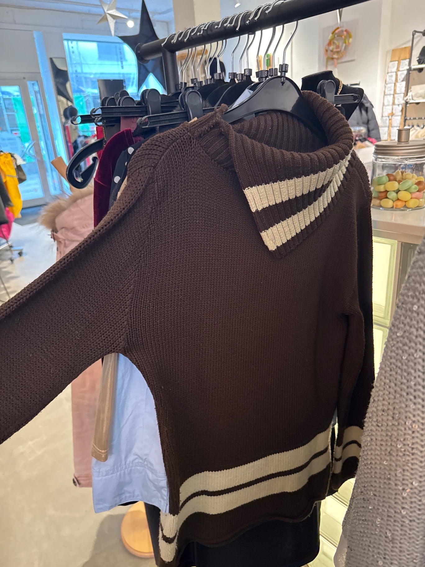 Unbekannt Pullover Braun Gr.: S