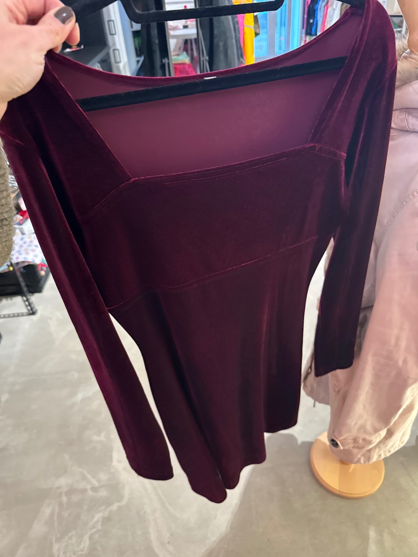Kleid Burgunderrot Gr.: S