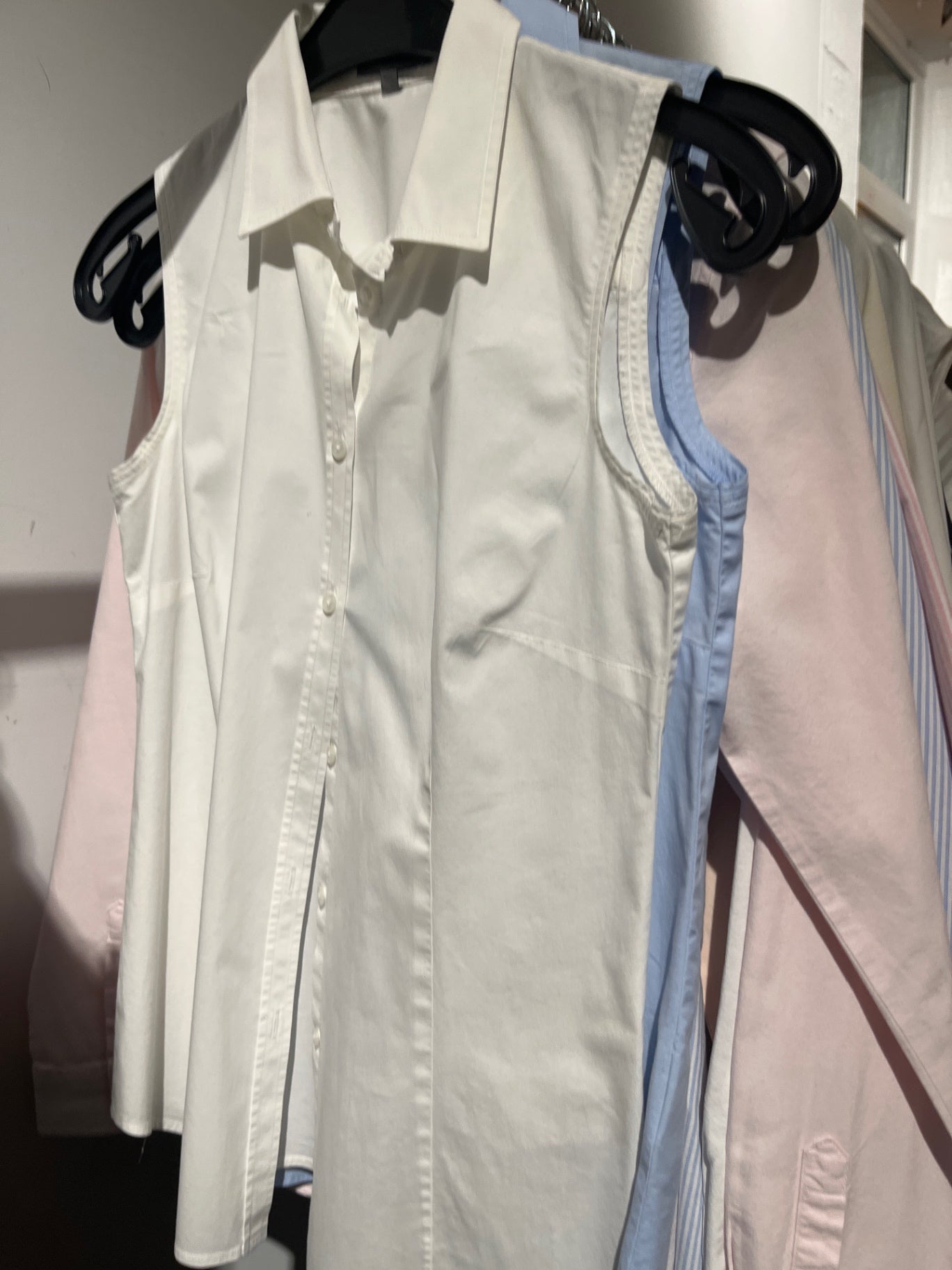 Montego Bluse ärmellos Weiß XS