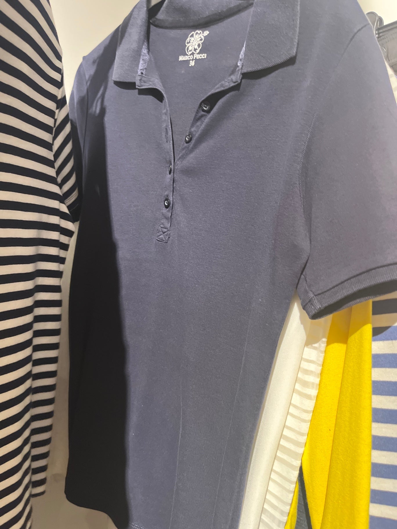 Marco Pecci Poloshirt Dunkelblau S