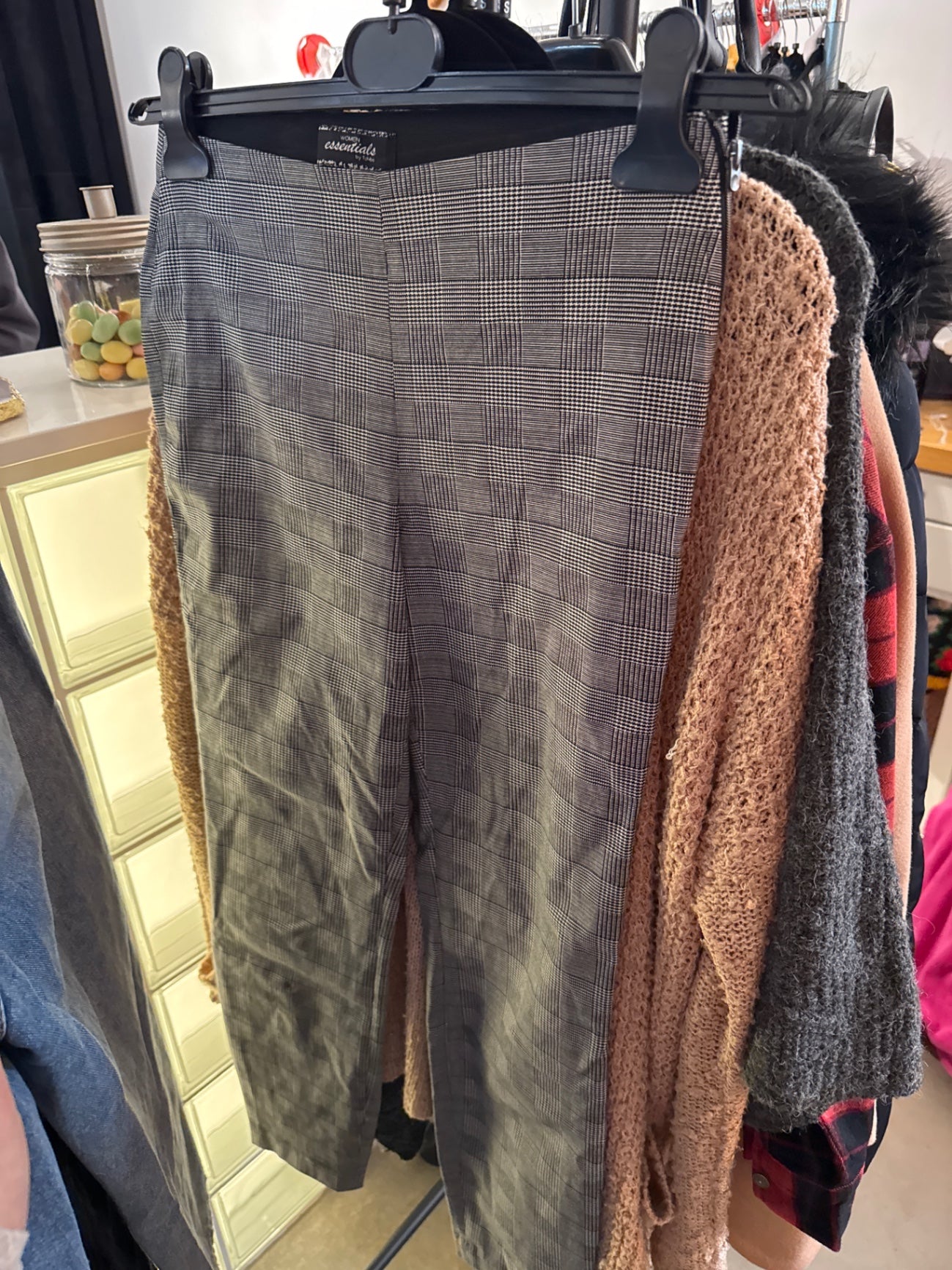 Essentials Hose Kariert Gr.: M
