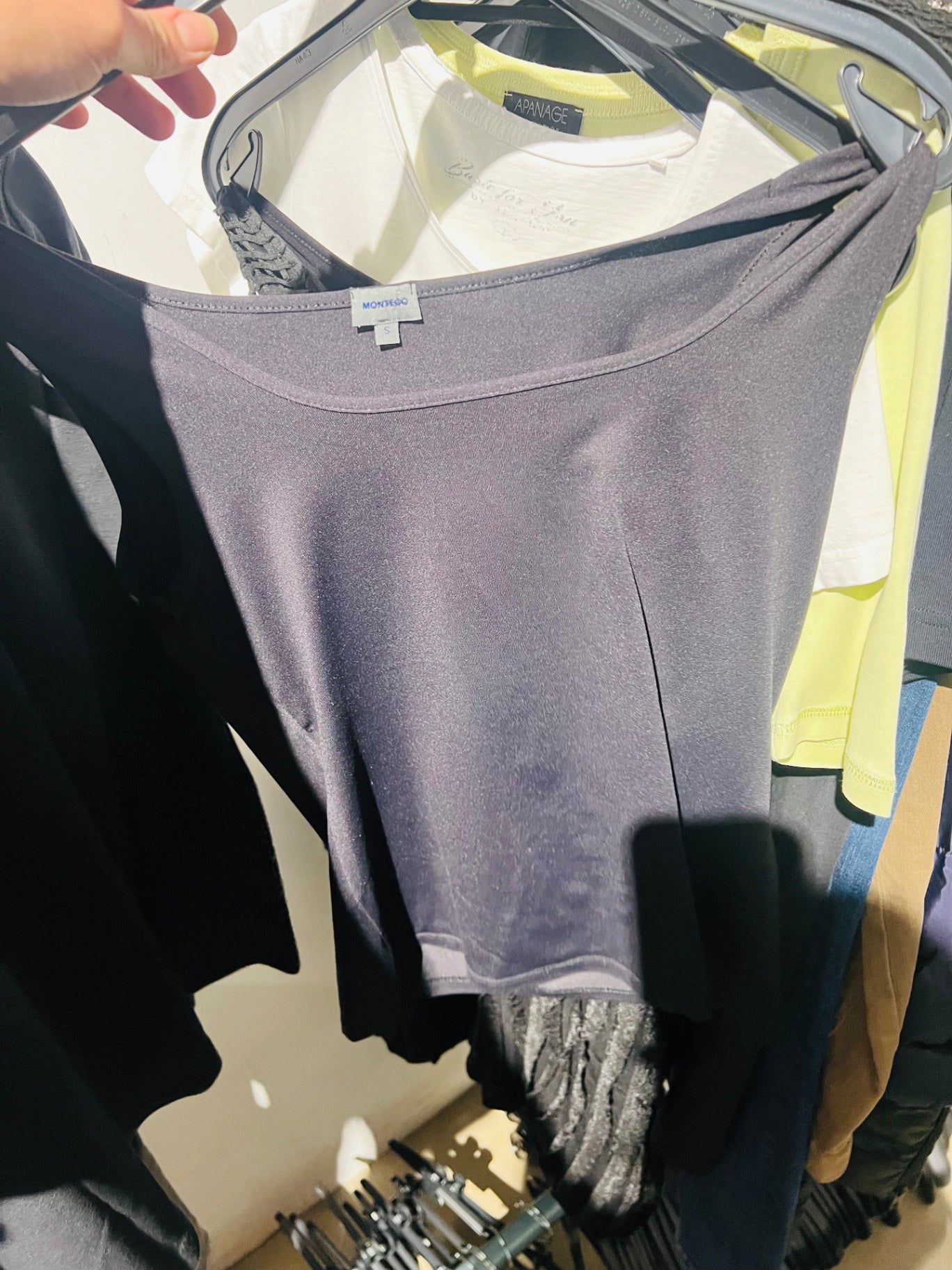 MONTEGO Top Schwarz Gr.: S